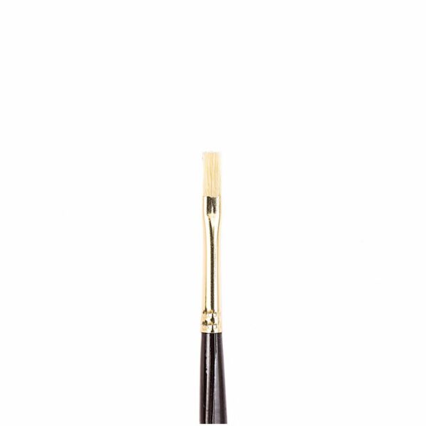 Rico Design Fine Art Öl Borste Ergonomic flach kurzer Stiel Gr. 4