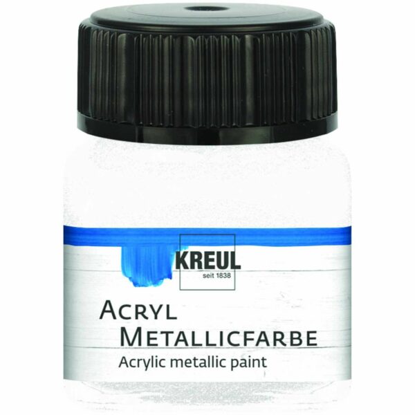 KREUL Acryl Metallicfarbe 20ml perlmutt-weiß