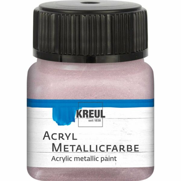 KREUL Acryl Metallicfarbe 20ml roségold