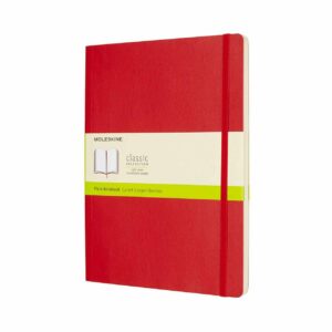 Moleskine Notizbuch XL blanko Soft Cover scharlachrot