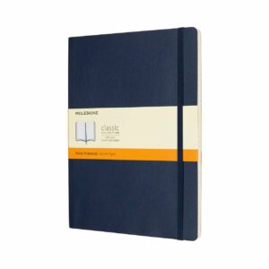 Moleskine Notizbuch XL liniert Soft Cover saphir