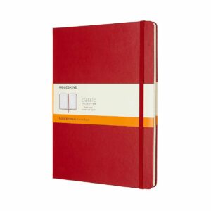 Moleskine Notizbuch XL liniert Hard Cover scharlachrot