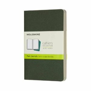 Moleskine Notizbücher Cahier blanko Kartoneinband A6 3 Stück myrtengrün