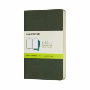 Moleskine Notizbücher Cahier blanko Kartoneinband A6 3 Stück myrtengrün