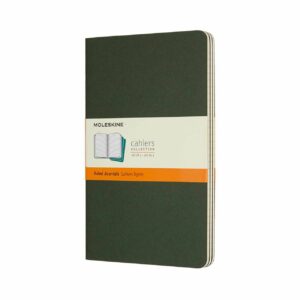 Moleskine Notizbücher Cahier liniert Kartoneinband A5 3 Stück myrtengrün