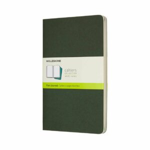 Moleskine Notizbücher Cahier blanko Kartoneinband A5 3 Stück myrtengrün