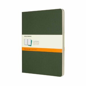 Moleskine Notizbücher Cahier XL liniert Kartoneinband 3 Stück myrtengrün