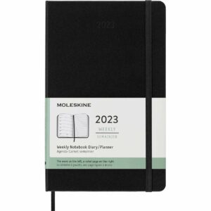 Moleskine Wochen-Notizkalender A5 Hard Cover schwarz