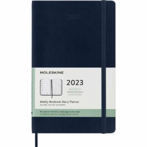 Moleskine Wochen-Notizkalender A5 Soft Cover saphir