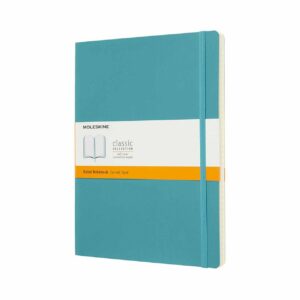 Moleskine Notizbuch XL liniert Soft Cover riffblau