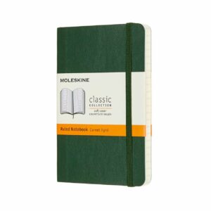 Moleskine Notizbuch liniert Soft Cover A6 myrtengrün