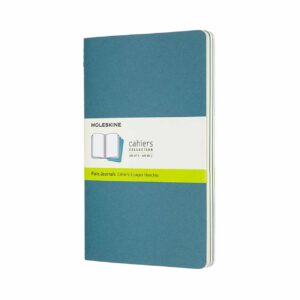 Moleskine Notizbücher Cahier blanko Kartoneinband A5 3 Stück lebhaftes blau