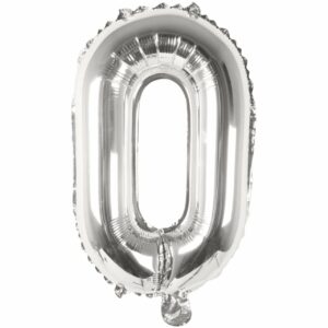 Rico Design Folienballon Buchstabe silber 36cm O