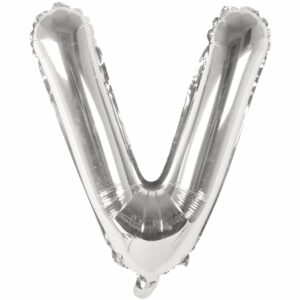 Rico Design Folienballon Buchstabe silber 36cm V