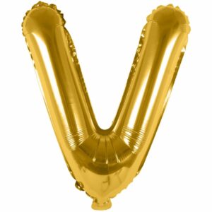 Rico Design Folienballon Buchstabe gold 36cm V