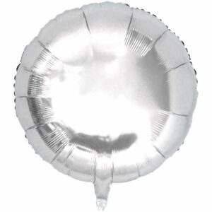 YEY! Let's Party Folienballon rund 36cm silber