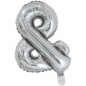 YEY! Let's Party Folienballon Zeichen & 36cm silber