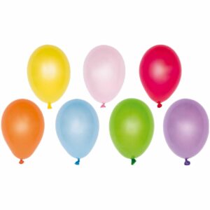 YEY! Let's Party Miniballons Wasserbomben mehrfarbig 8cm 50 Stück