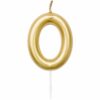 YEY! Let's Party Zahlenkerze gold