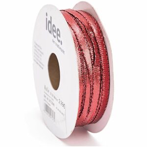 Metallicband 6mm 10m rot