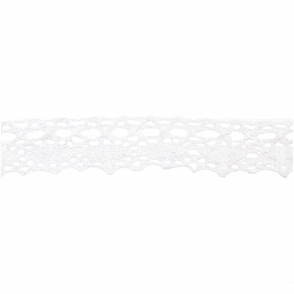 Häkelkante Spitze weiß 2cm 3m