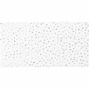 Tüllband mit Glitter 38mm 5m weiß