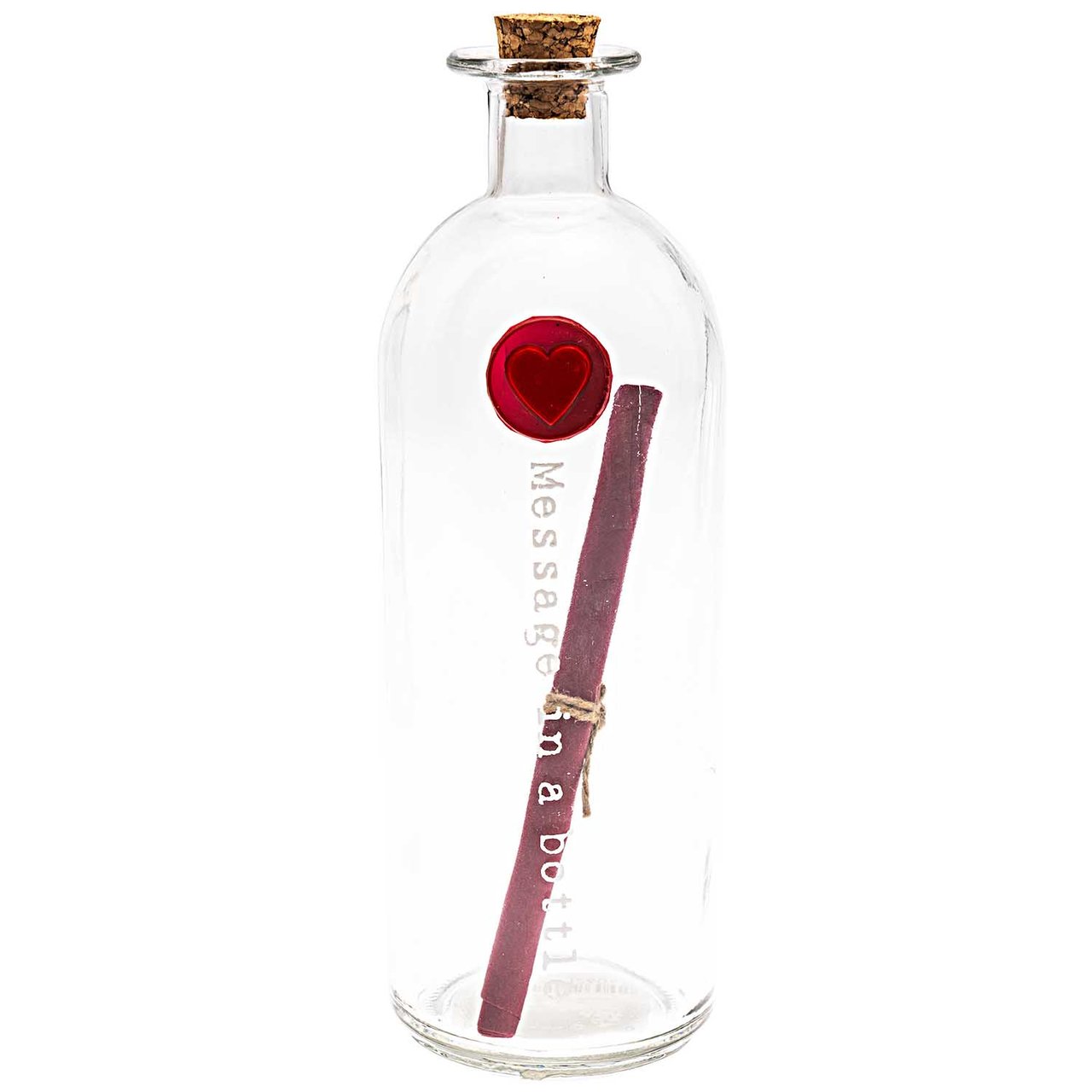 Flasche Message in a bottle Herz