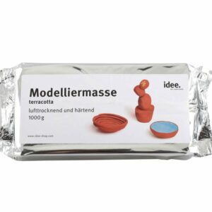 Modelliermasse lufttrocknend 1kg terracotta