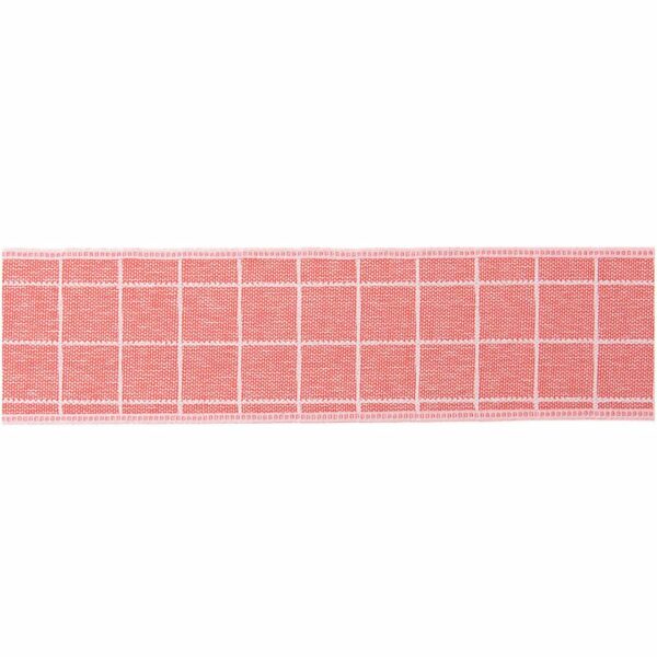 Dekoband kariert 4cm 3m softrosa