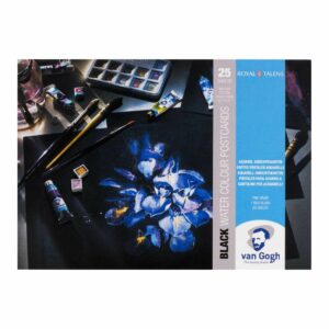 van Gogh Aquarell Postkartenblock schwarz 10