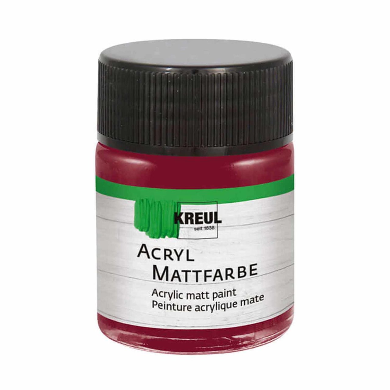 KREUL Acryl Mattfarbe 50ml weinrot