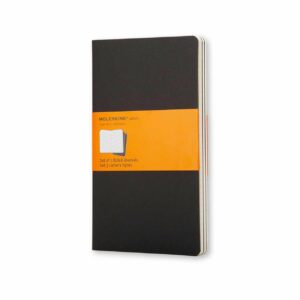 Moleskine Cahier Notizbücher liniert Soft Cover schwarz 3 Stück A6