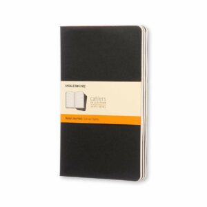 Moleskine Cahier Notizbücher liniert Soft Cover schwarz 3 Stück A5