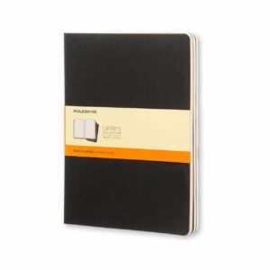 Moleskine Cahier Notizbücher liniert Soft Cover schwarz 3 Stück XL