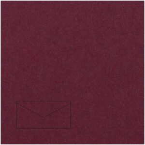 Rico Design Kuvert Essentials DL 5 Stück bordeaux