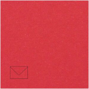 Rico Design Kuvert Essentials C6 5 Stück rot
