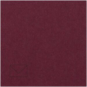 Rico Design Kuvert Essentials C6 5 Stück bordeaux