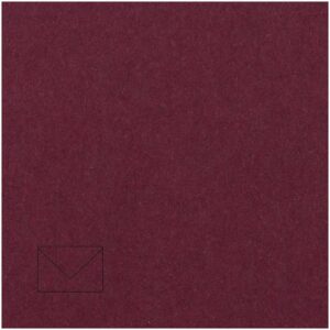 Rico Design Kuvert Essentials C6 5 Stück bordeaux