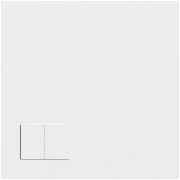 Rico Design Klappkarte Essentials A6 5 Stück transparent hochweiß