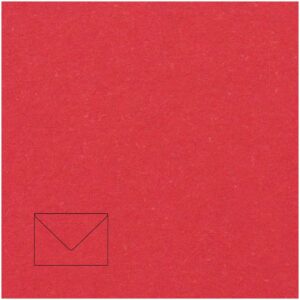 Rico Design Kuvert Essentials B6 5 Stück rot