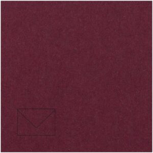 Rico Design Kuvert Essentials B6 5 Stück bordeaux