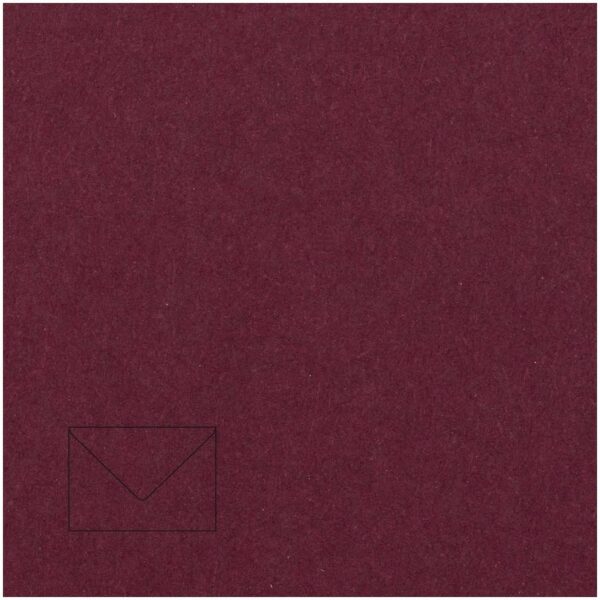 Rico Design Kuvert Essentials B6 5 Stück bordeaux