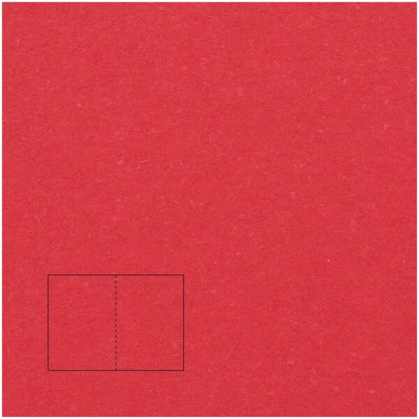 Rico Design Klappkarte Essentials B6 5 Stück rot