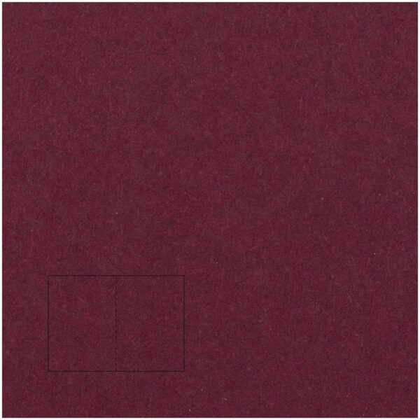 Rico Design Klappkarte Essentials B6 5 Stück bordeaux