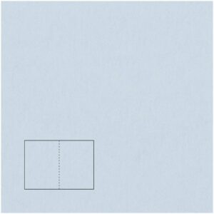 Rico Design Klappkarte Essentials B6 5 Stück hellblau
