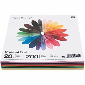 Paper Poetry Origami basic 20x20cm 200 Blatt 20 Farben