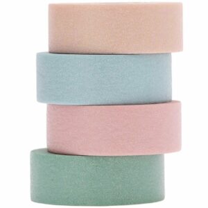 Paper Poetry Tape set Glitter pastell 15mm 5m 4 Stück