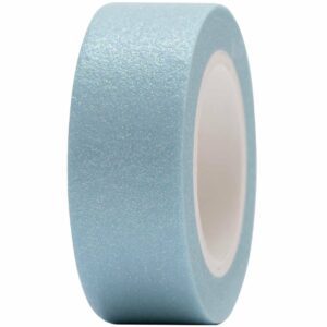 Paper Poetry Tape Glitter 15mm 5m hellblau