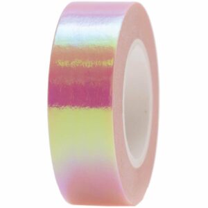 Paper Poetry Tape irisierend 15mm 10m rosa