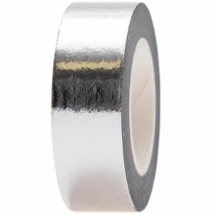 Paper Poetry Tape Metallic 15mm 10m silber